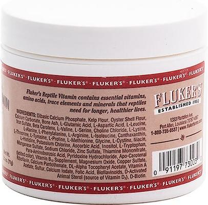Show full view: Fluker's Reptile Vitamin with Beta Carotene Reptile Supplement, 2.5-oz jar slide 3 of 5