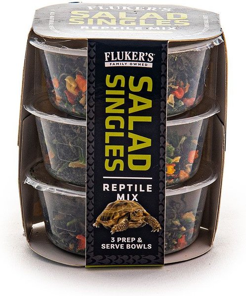 Fluker's Salad Singles Reptile Mix Reptile Food, 3-pack