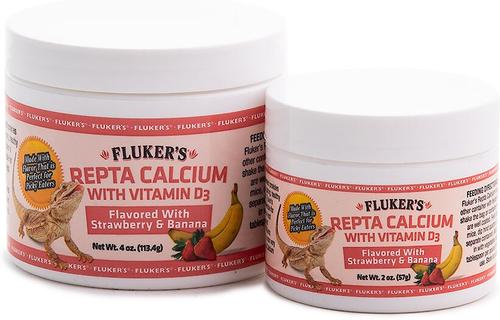 Show full view: Fluker's Strawberry Banana Flavored Reptile Calcium Supplement, 2-oz bottle slide 4 of 5