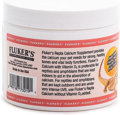 Show full view: Fluker's Strawberry Banana Flavored Reptile Calcium Supplement, 4-oz bottle slide 2 of 5