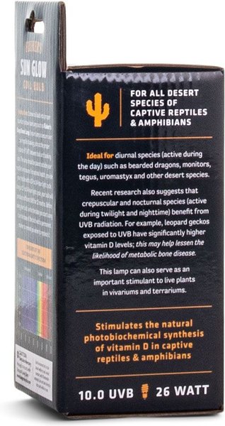 Fluker's Sun Glow Coil UVB Bulb - Desert 10.0, 13W For Reptiles