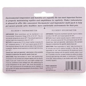 Fluker's Terrarium Gauges Thermometer & Hygrometer Combo Pack