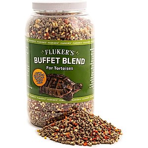 Fluker's Tortoise Buffet Blend Reptile Food, 3.25-lb bag