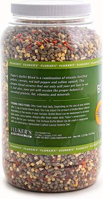 Show full view: Fluker's Tortoise Buffet Blend Reptile Food, 3.25-lb bag slide 3 of 4