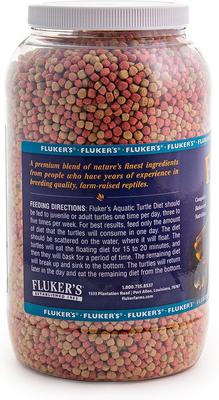 Show full view: Fluker's Turtle Diet Aquatic Turtle Food, 3.5-lb jar slide 2 of 4