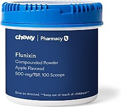 Flunixin Compounded Powder Apple Flavored for Horses, 500-mg/TSP, 100 scoops