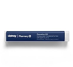 Fluoxetine HCl Compounded Transdermal Cream, 3.75 mg/0.1 mL, 6 mL for Veterinary use (2 clicks=0.1 mL) slide 1 of 5