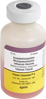 Show full view: Fluvac Innovator 5 Vaccine for Horses, 10mL Vial slide 1 of 3