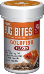 Fluval Bug Bites Goldfish Formula Flakes Fish Food, 0.63-oz