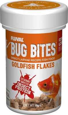 Show full view: Fluval Bug Bites Goldfish Formula Flakes Fish Food, 0.63-oz slide 2 of 9