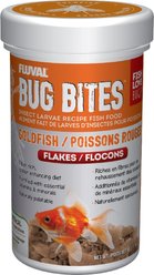 Fluval Bug Bites Goldfish Formula Flakes Fish Food, 1.58-oz