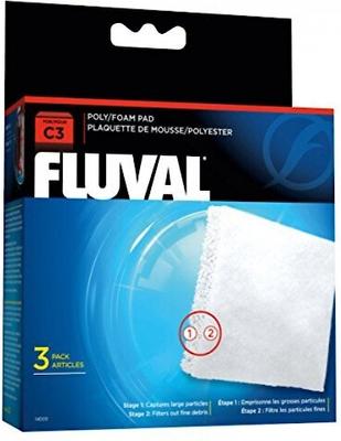 Show full view: Fluval C3 Poly/Foam Pad Filter Media, 3 count slide 1 of 3