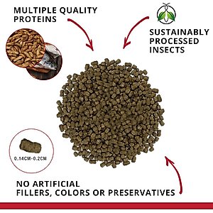 Fluval Fl Bug Bites Cichlid Formula Medium & Large Pellets Fish Food, 15.8-oz