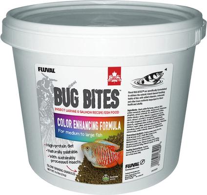Show full view: Fluval Fl Bug Bites Color Enhancer Fish Food, 4.4-lb slide 1 of 6