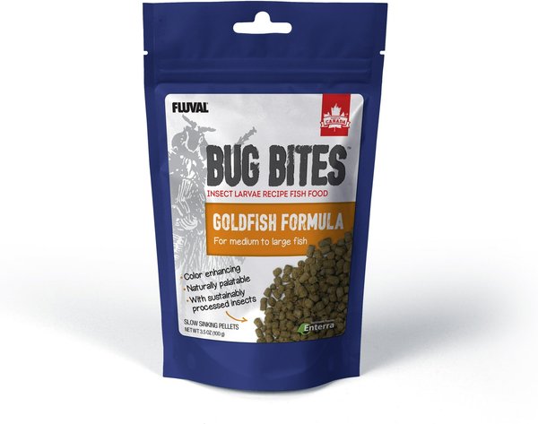Fluval Fl Bug Bites Goldfish Formula Medium & Large Pellets Fish Food, 3.5-oz