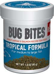 Fluval Fl Bug Bites Tropical Freshwater Formula Medium & Large Granules Fish Food, 1.6-oz