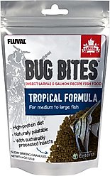 Fluval Fl Bug Bites Tropical Freshwater Formula Medium & Large Granules Fish Food, 4.4-oz