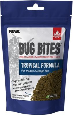 Show full view: Fluval Fl Bug Bites Tropical Freshwater Formula Medium & Large Granules Fish Food, 4.4-oz slide 8 of 9