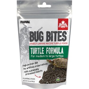 Fluval Fl Bug Bites Turtle Formula Reptile Food, 3.5-oz
