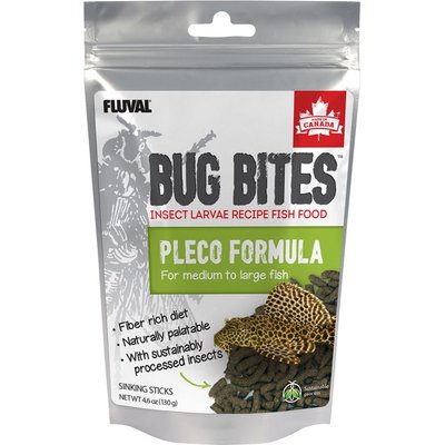 Fluval Fluval Bug Bites Bottom Feeder Formula Sticks Pleco Fish Food, 4.6-oz