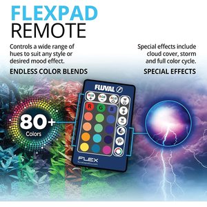 Fluval Flex Aquarium Kit, White, 15-gal