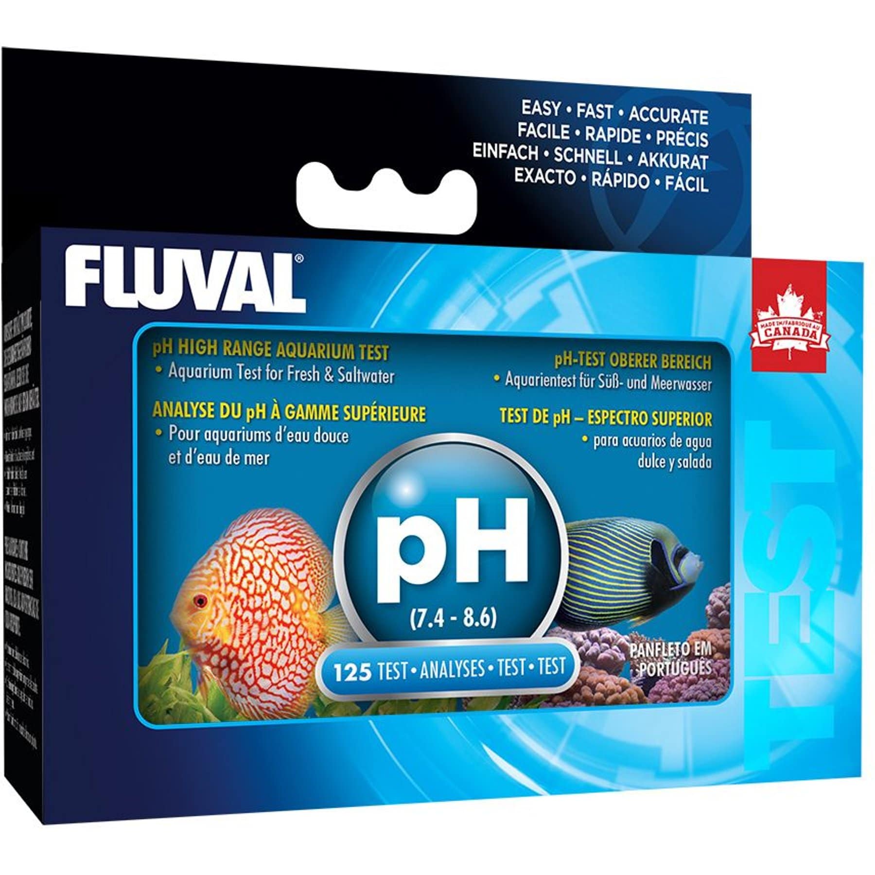 Fluval Fresh & Salt pH High Range Fish Water Test Kit