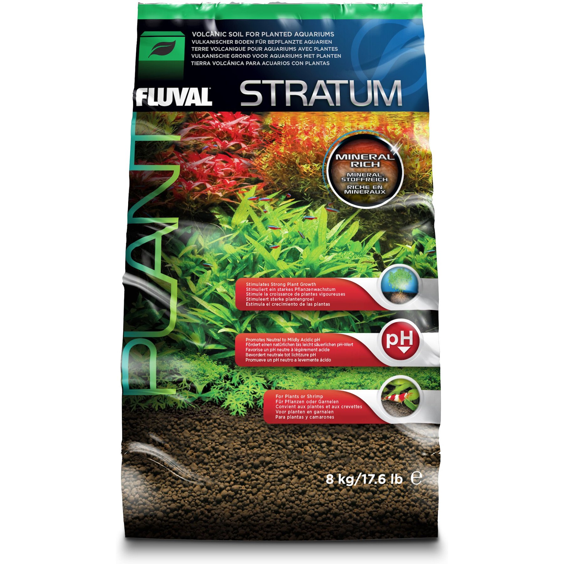 Fluval Plant & Shrimp Stratum Plant Care, 17.6-lb bag