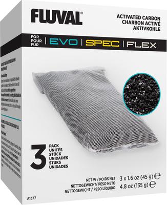 Show full view: Fluval Spec Carbon Bags Filter Media, 3-pack slide 1 of 4