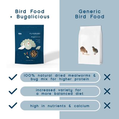 Show full view: FLYGRUBS Bugalicious Bird Treats, 30-oz bag slide 6 of 7