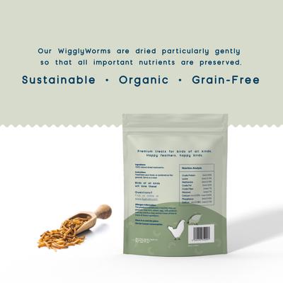Show full view: FLYGRUBS WigglyWorms Bird Treats, 3.5-oz bag slide 2 of 7