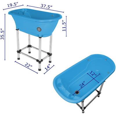 Show full view: Flying Pig Grooming Dog Bath Tub, Blue slide 8 of 9
