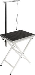 Flying Pig Grooming Mini Portable Dog & Cat Grooming Table with Arm, Black