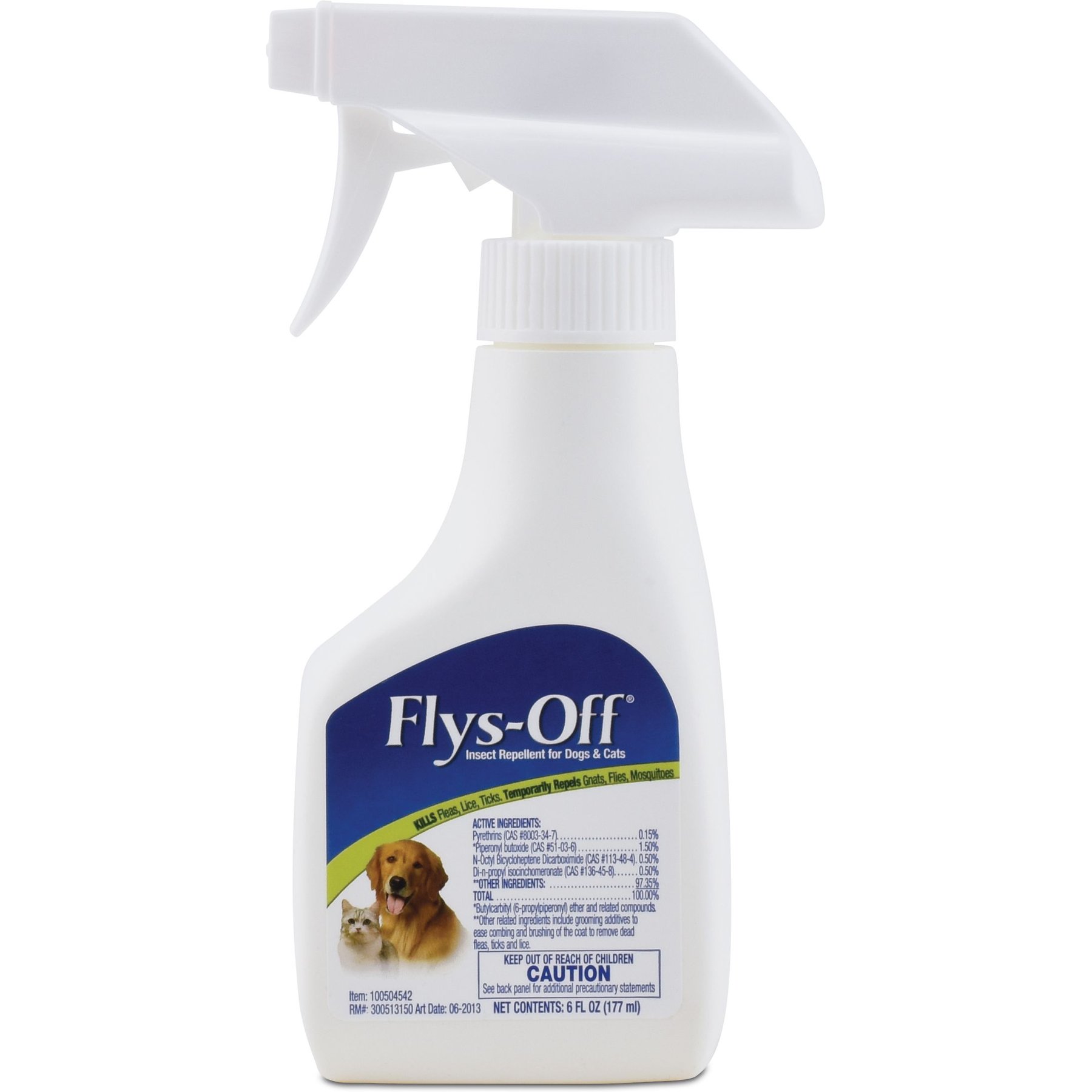Flys-Off Insect Repellent Spray for Dogs & Cats, 6-fl oz bottle