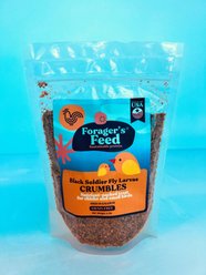 Forager's Feed BSFL Dried Crumbles Bird Treats, 6-oz bag slide 1 of 2