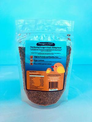 Show full view: Forager's Feed BSFL Dried Crumbles Bird Treats, 6-oz bag slide 2 of 2