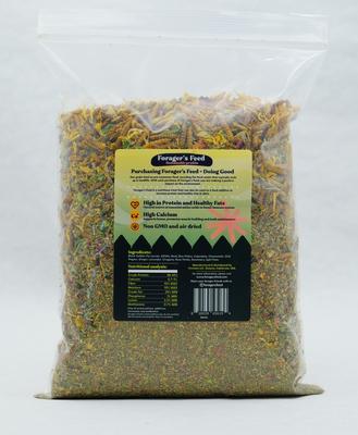 Show full view: Forager's Feed Herb Garden Nesting Mix BSLF, Herbs & Flowers Poultry Treats, 1.25-lb bag slide 2 of 5