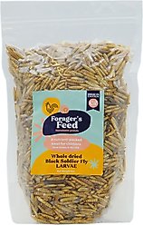Forager's Feed Whole Dried Black Soldier Fly Larvae Bag Poultry Treats, 8-oz bag