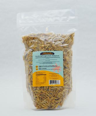 Show full view: Forager's Feed Whole Dried Black Soldier Fly Larvae Bag Poultry Treats, 8-oz bag slide 2 of 4