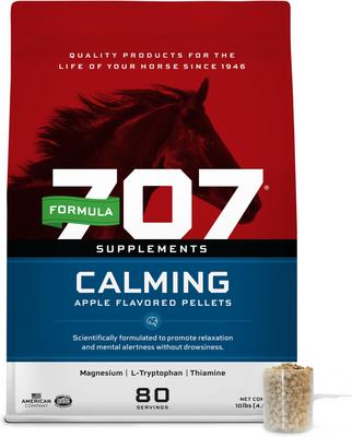 Show full view: Formula 707 Calming Apple Flavor Pellets Horse Supplement, 10-lb bag slide 1 of 8