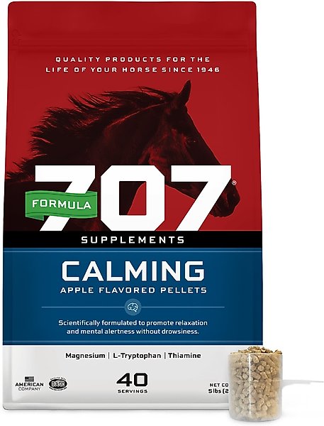 Formula 707 Calming Apple Flavor Pellets Horse Supplement