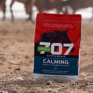 Formula 707 Calming Apple Flavor Pellets Horse Supplement, 5-lb bag