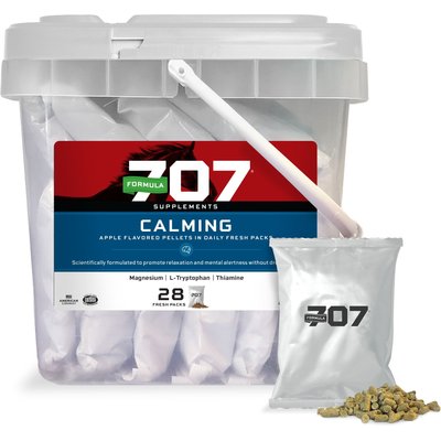 Formula 707 Formula 707 Calming Grain Flavor Pellets Horse Supplement, 2-oz pouch, 28 count