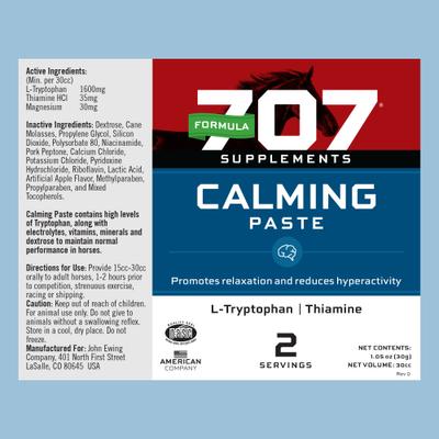 Show full view: Formula 707 Calming Paste Horse Supplement, 30-cc syringe slide 4 of 6