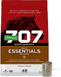 Formula 707 Daily Essentials Vitamins & Minerals Hay Flavor Pellets Horse Supplement, 6-lb bag