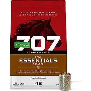 Formula 707 Daily Essentials Vitamins & Minerals Hay Flavor Pellets Horse Supplement, 6-lb bag