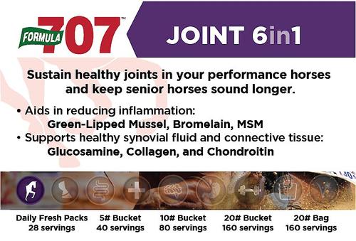 Show full view: Formula 707 Joint 6-in-1 & Daily Essentials Pellets Hay Flavor Horse Supplement, 28 count slide 3 of 7