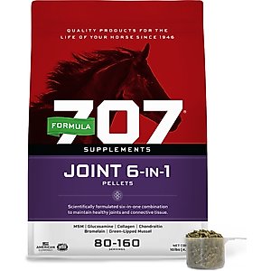 Formula 707 Joint 6-in-1 Hay Flavor Pellets Horse Supplement, 10-lb bag