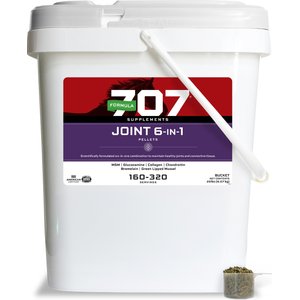 Formula 707 Joint 6-in-1 Hay Flavor Pellets Horse Supplement, 20-lb bucket