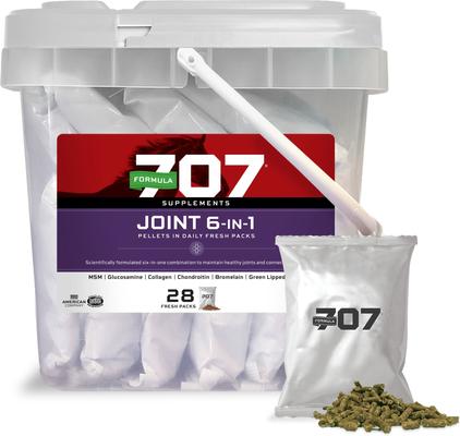 Show full view: Formula 707 Joint 6-in-1 Hay Flavor Pellets Horse Supplement, 28 count slide 1 of 6