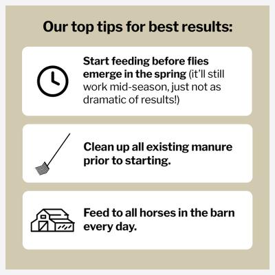 Show full view: Formula 707 MultiFly Feed-Thru Horse Fly Control, 5-lb bag slide 4 of 6